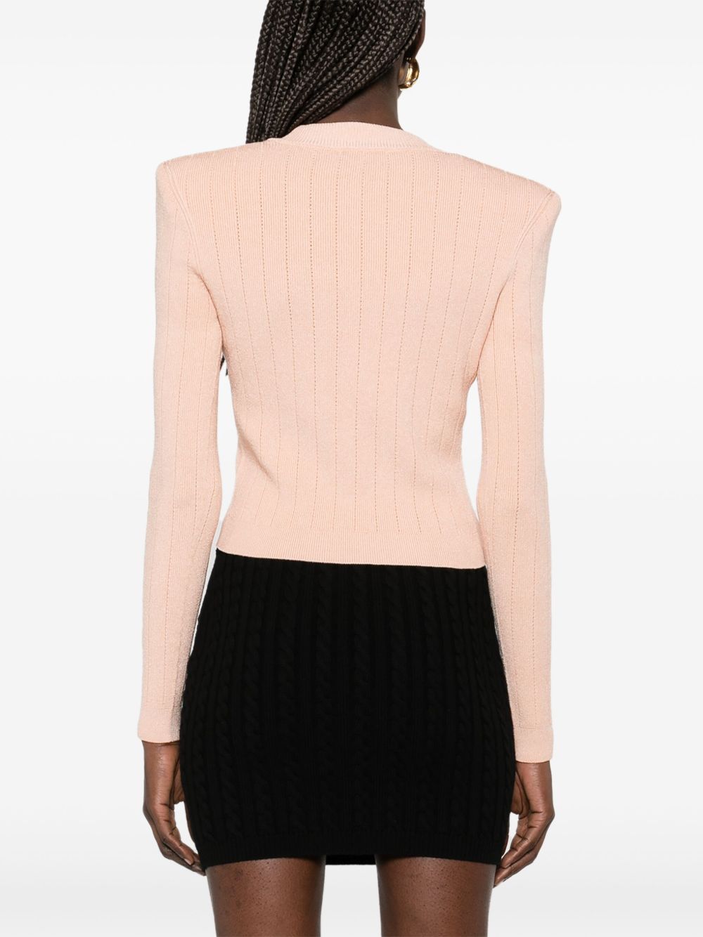 BALMAIN Buttoned V-Neck Cardigan