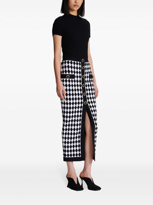 BALMAIN Buttoned Midi Skirt for Women