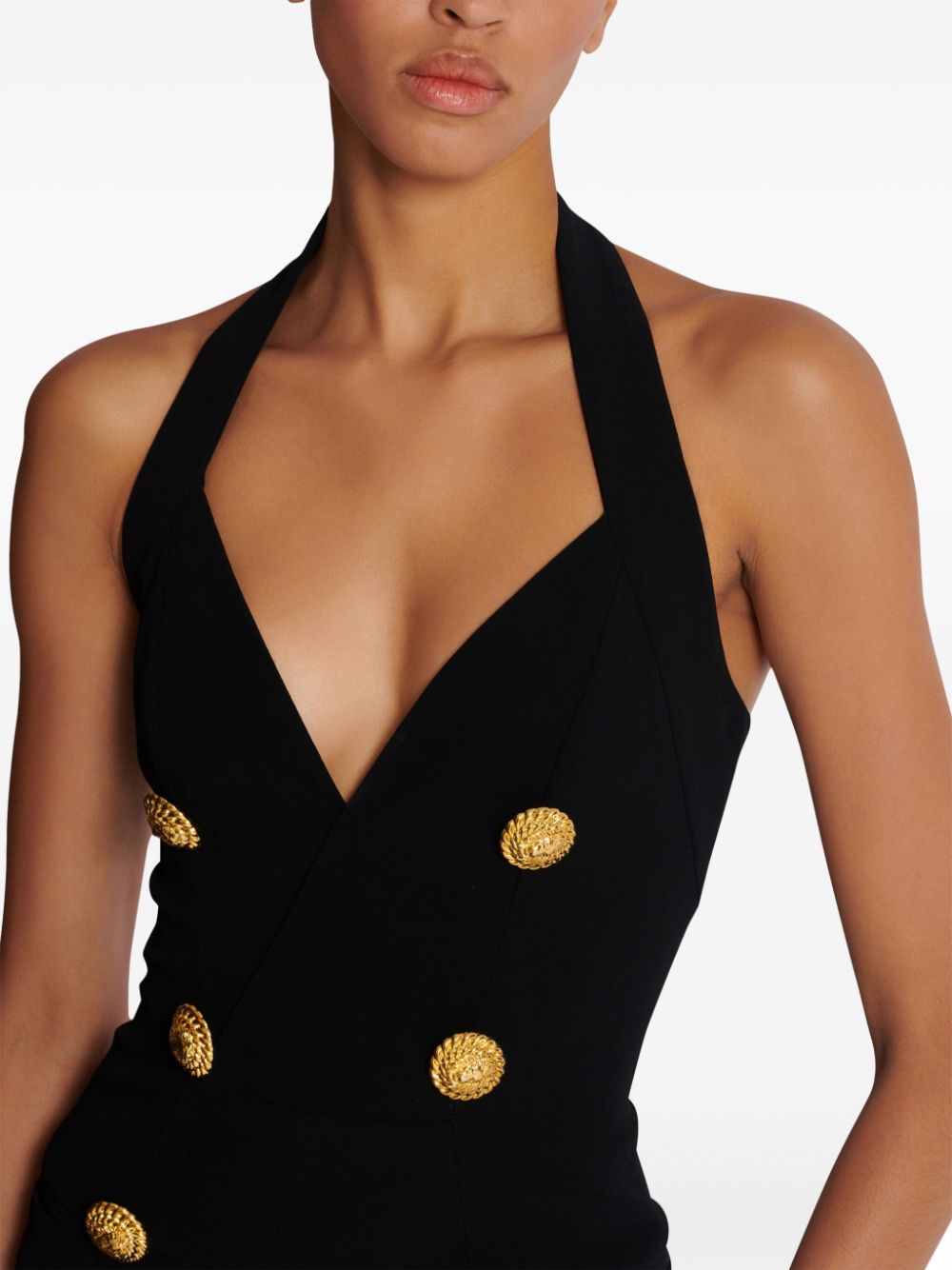 BALMAIN Buttoned Long Jumpsuit