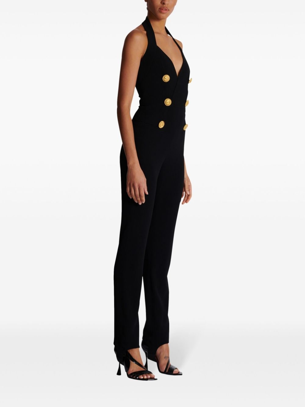 BALMAIN Buttoned Long Jumpsuit