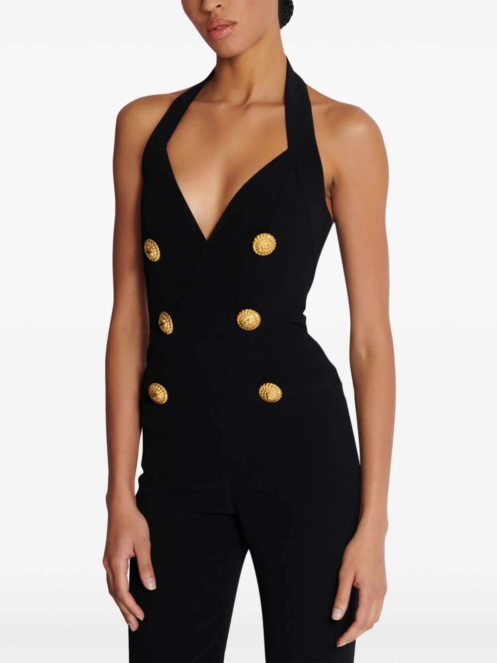 BALMAIN Buttoned Long Jumpsuit