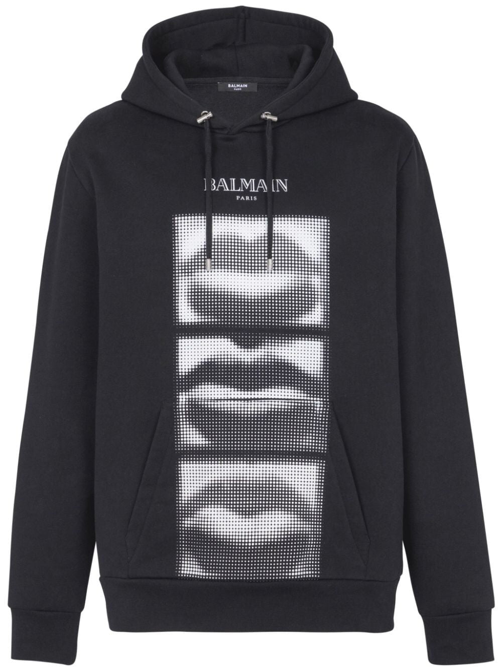 BALMAIN Lips Print Hoodie for Men - FW24 Collection