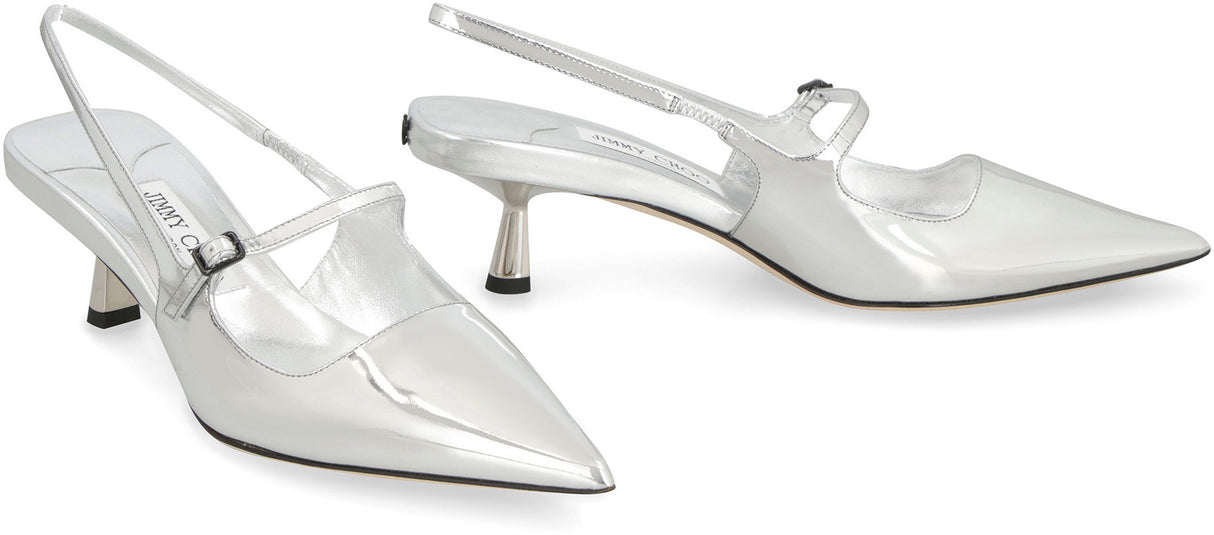 JIMMY CHOO Elegant 45MM Patent Leather Pumps