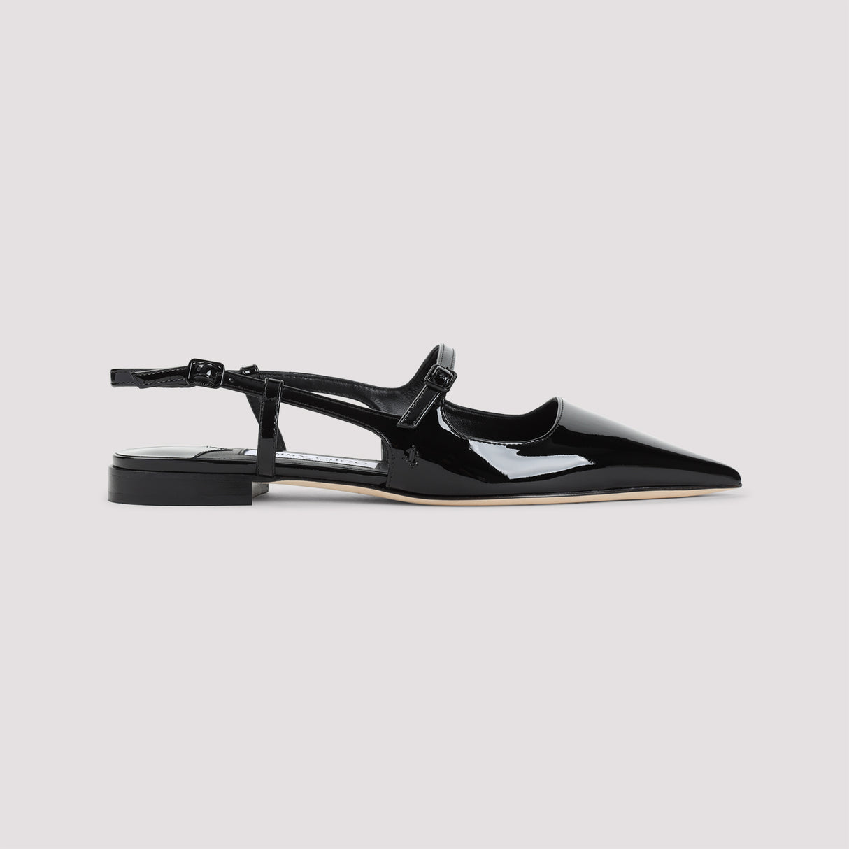 JIMMY CHOO Ballet Flats with Pointed Toe and Adjustable Strap