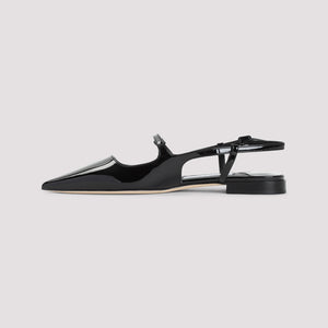 JIMMY CHOO Ballet Flats with Pointed Toe and Adjustable Strap