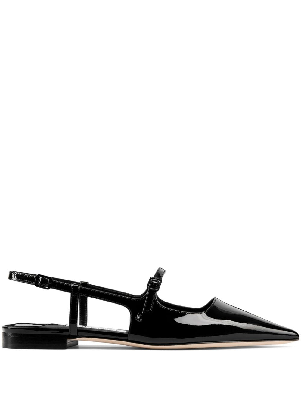 JIMMY CHOO Patent Leather Slingback Flats