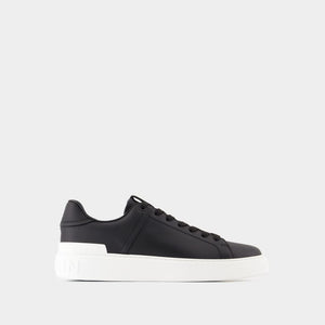 BALMAIN Elevated Calfskin Sneakers for Men