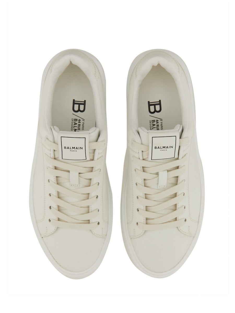 BALMAIN Leather Court Sneakers for Women