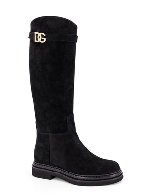 DOLCE & GABBANA Luxury Suede Ankle Boots