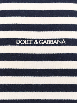 DOLCE & GABBANA Striped Cotton T-Shirt for Men - Casual Essential