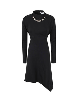 JW ANDERSON Neck Chain Long Sleeve Dress