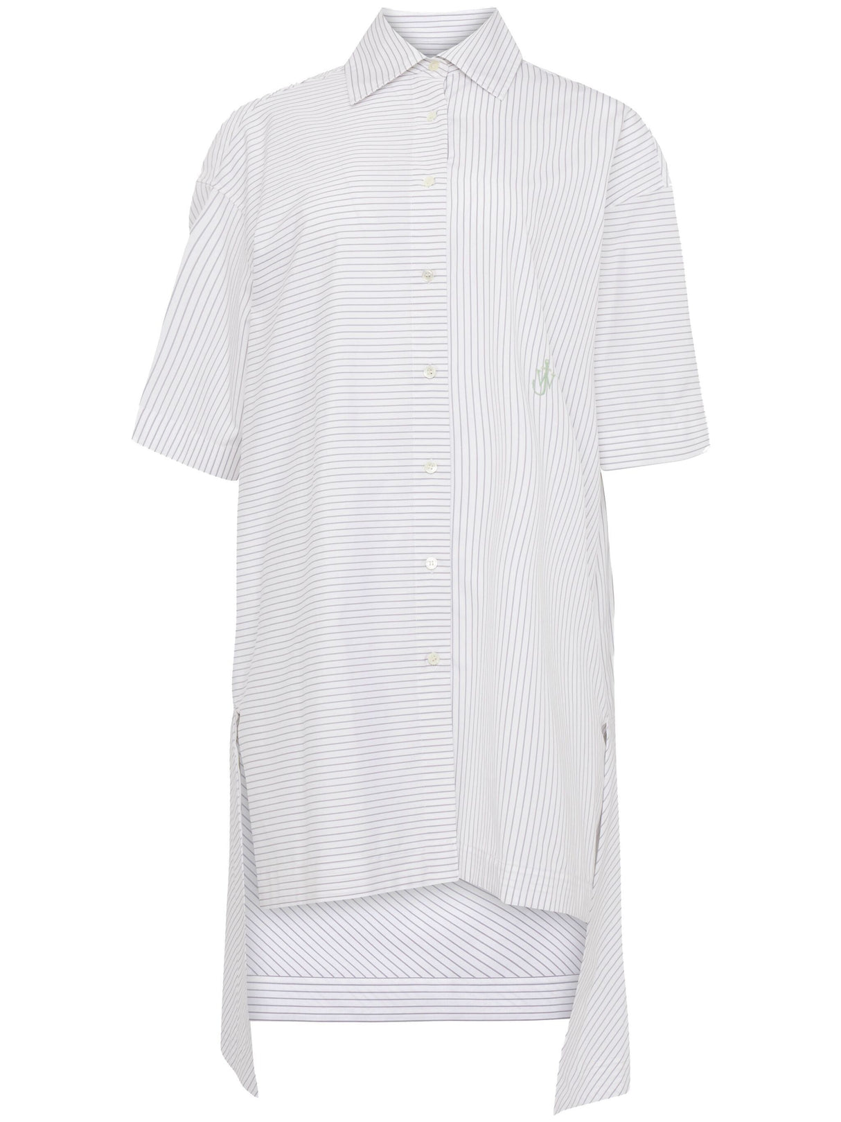 JW ANDERSON Short Sleeve Step Hem Shirt Dress