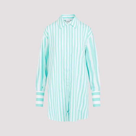 PATOU Classic Striped Cotton Shirtdress