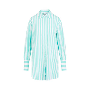 PATOU Classic Striped Cotton Shirtdress