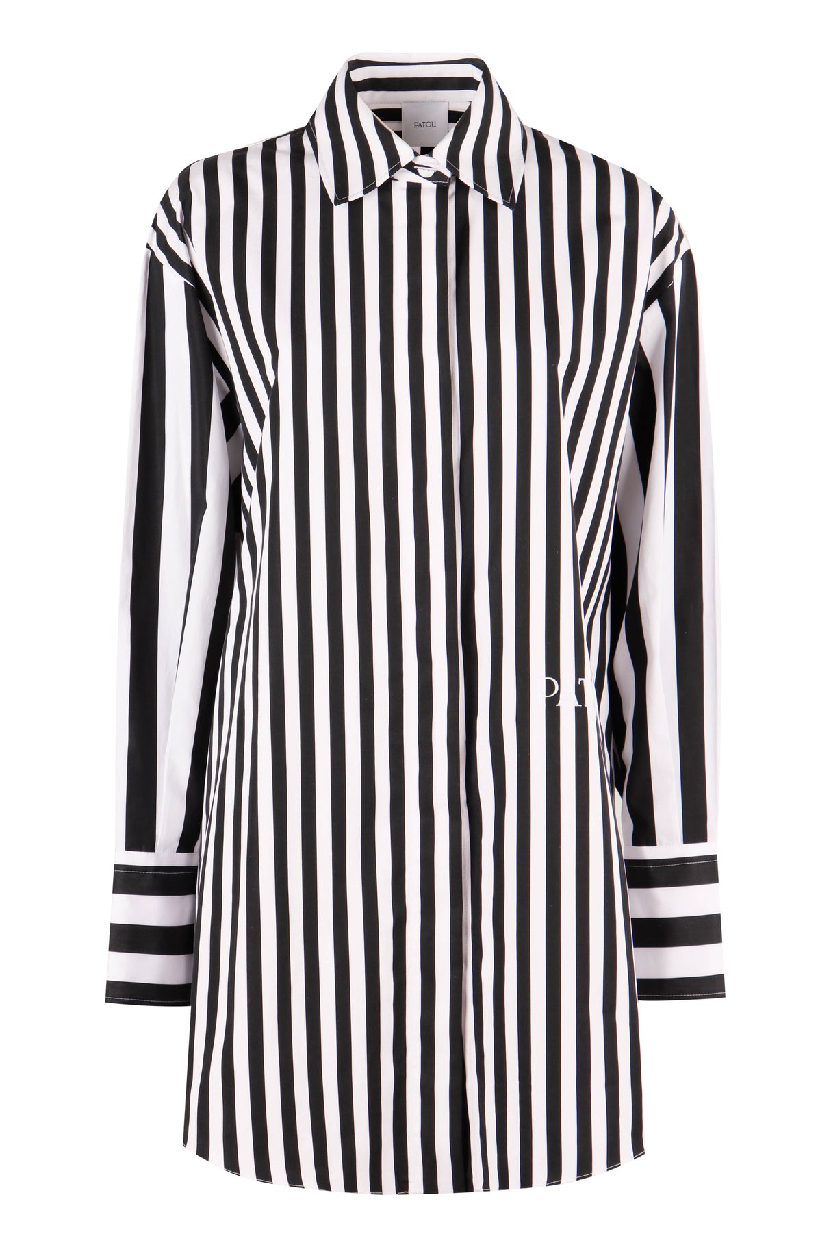 PATOU Striped Cotton Shirtdress