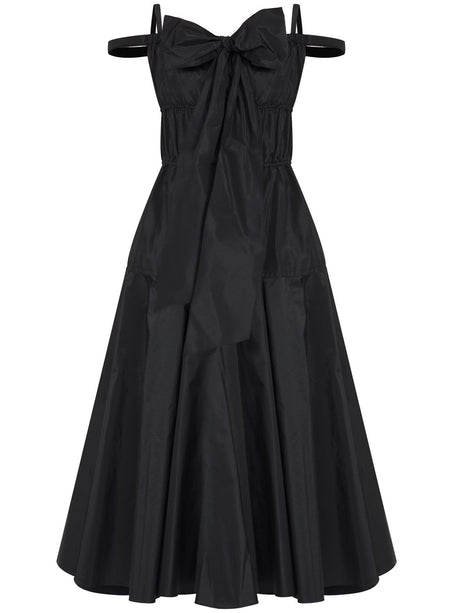 PATOU Elegant Cocktail Maxi Dress with Flounced Design