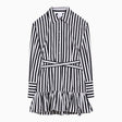 PATOU Mini Striped Cotton Chemisier Dress