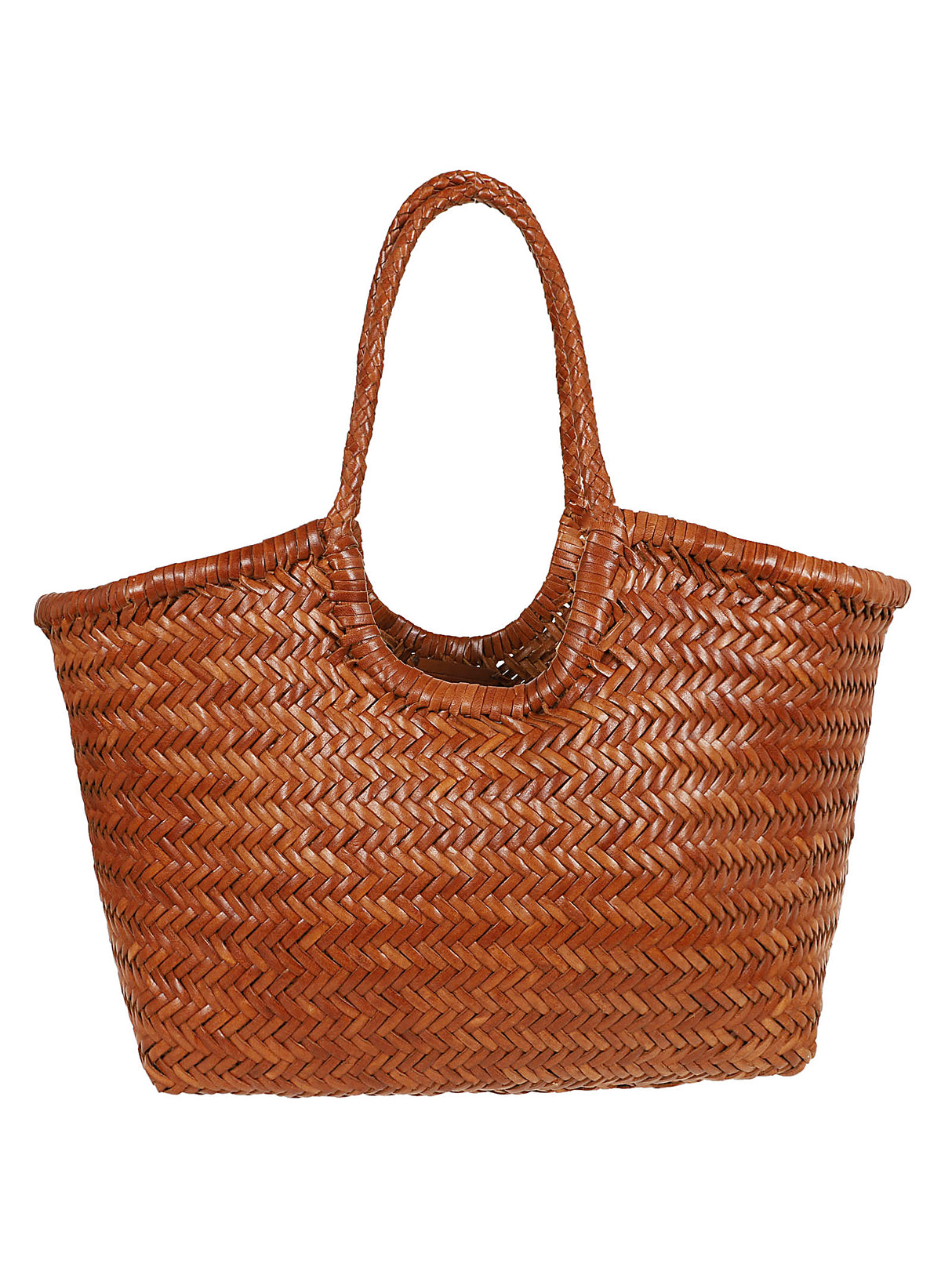 DRAGON Woven Basket Shopper Handbag