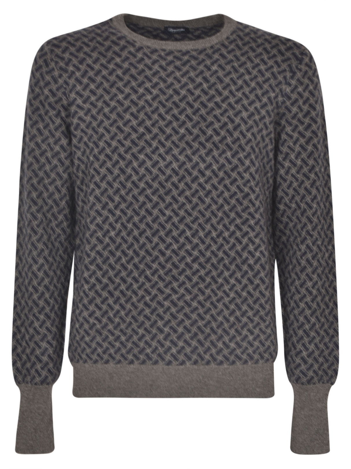 DRUMOHR Luxurious Jacquard Cashmere Sweater for Men