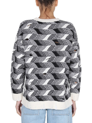 MISSONI Women's Crossneck Ribbed Knit Sweater