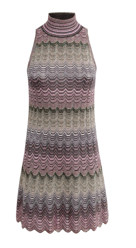 MISSONI Eco-Friendly Viscose Blend Mini Dress