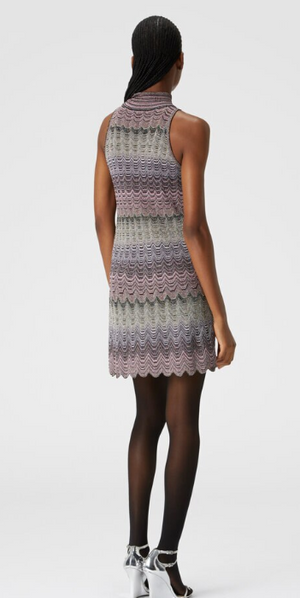 MISSONI Eco-Friendly Viscose Blend Mini Dress