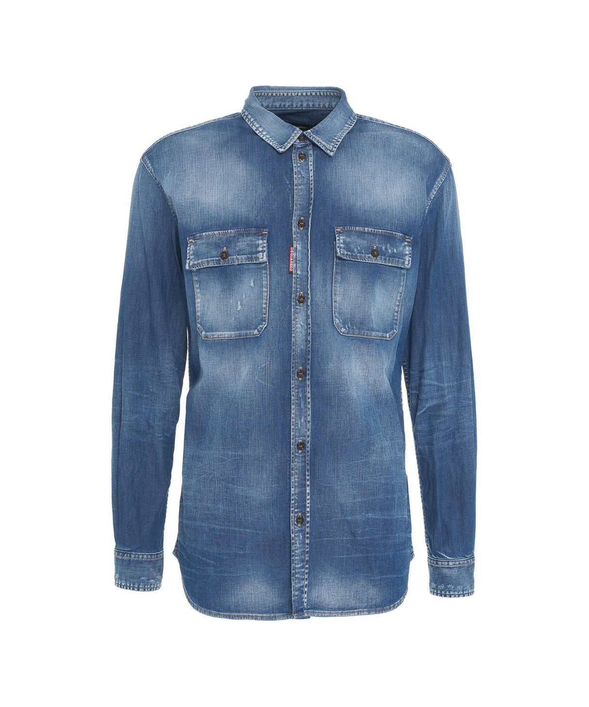 DSQUARED2 Distressed Denim Shirt 'Dan' for Men