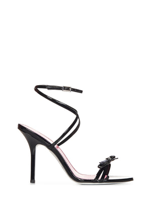 DSQUARED2 Elegant Stiletto Sandals with Signature Bow - Women's Size Options