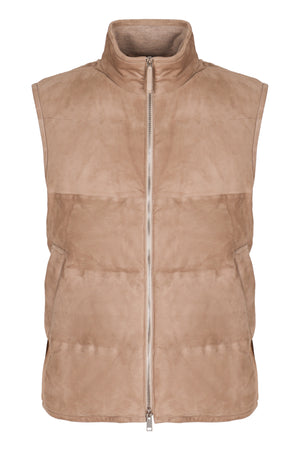 ZEGNA Full Zip Down Vest for Men