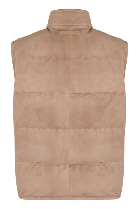 ZEGNA Full Zip Down Vest for Men