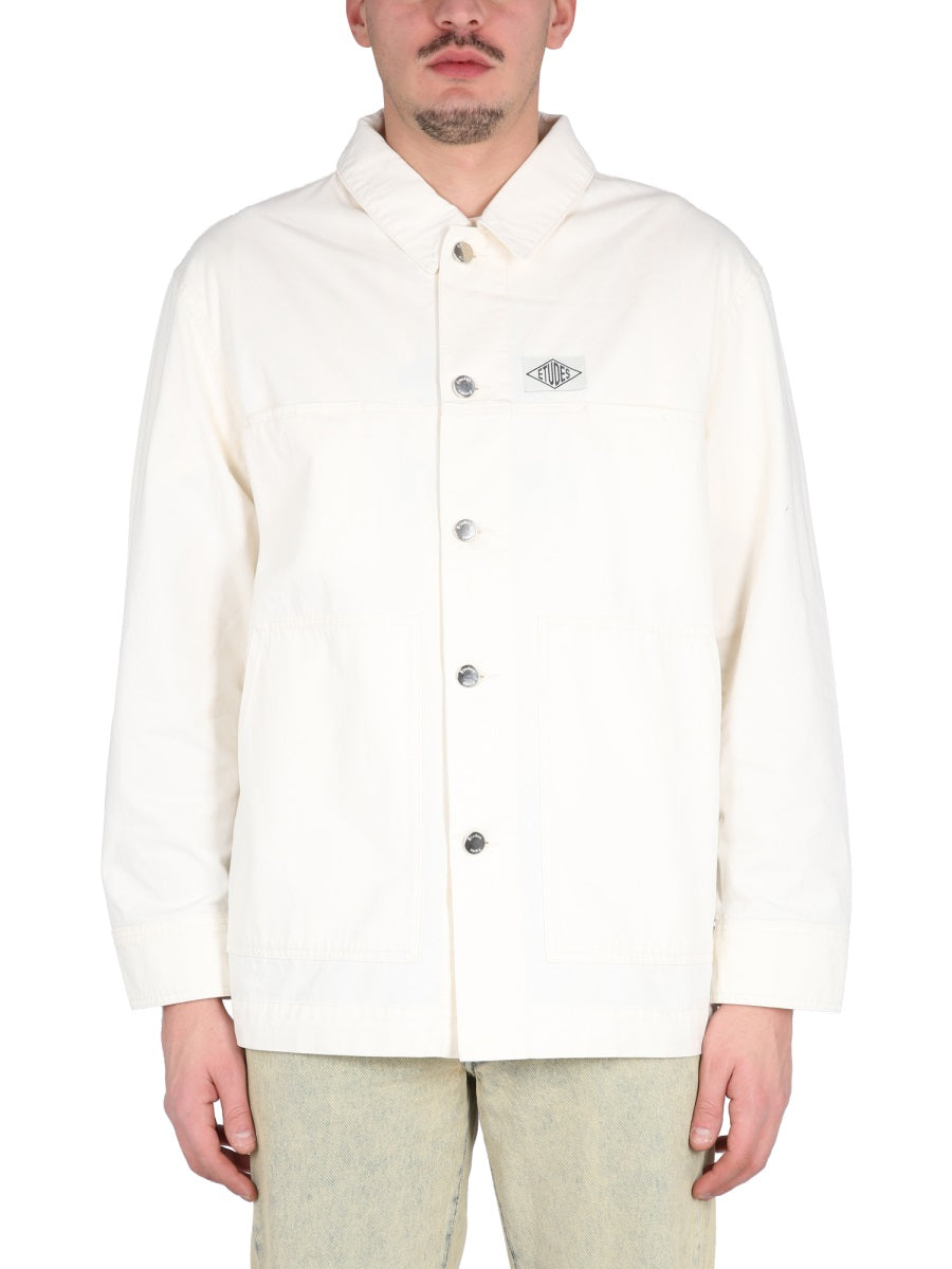 ETUDES STUDIO Men's Classic Collar Cotton Shirt Jacket