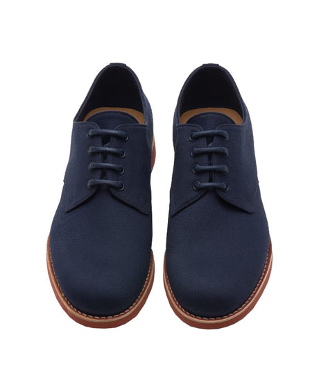 CHURCH'S Matlock Navy Canvas Derby Dress Shoes