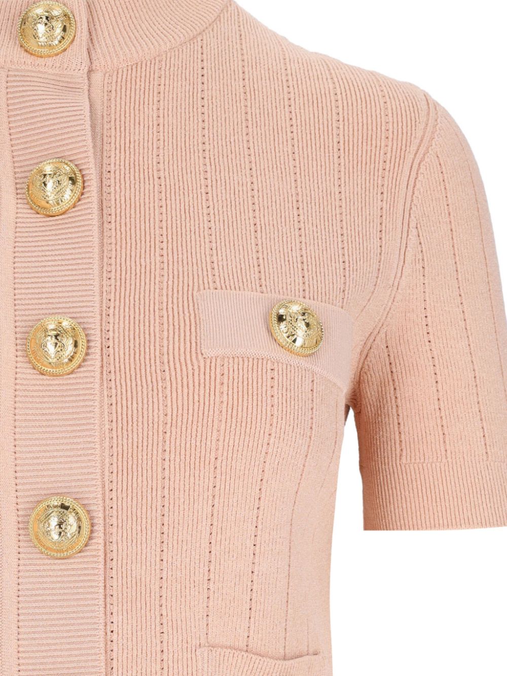 BALMAIN Buttoned Crewneck Cardigan