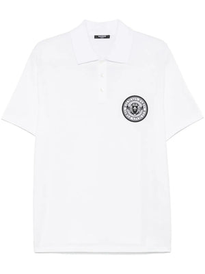 BALMAIN Men's Oversized Short Sleeve Polo Shirt