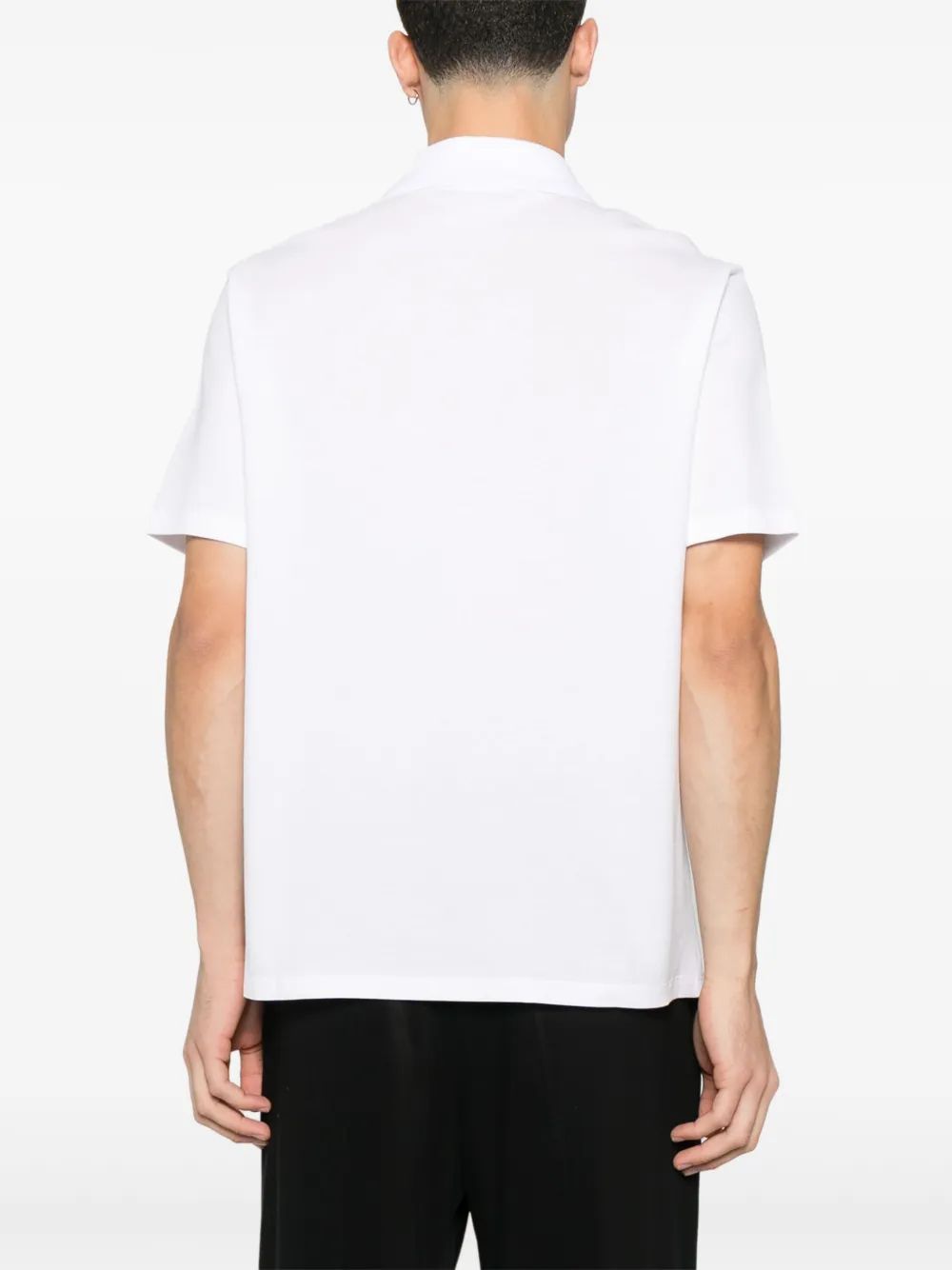 BALMAIN Men's Oversized Short Sleeve Polo Shirt