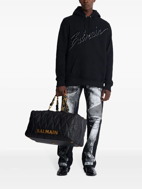 BALMAIN Oversized Long Sleeve Hoodie for Men