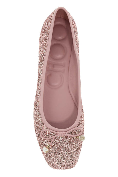 JIMMY CHOO Glittery Ballerina Flats