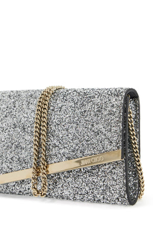 JIMMY CHOO Glittered Emmie Mini Clutch