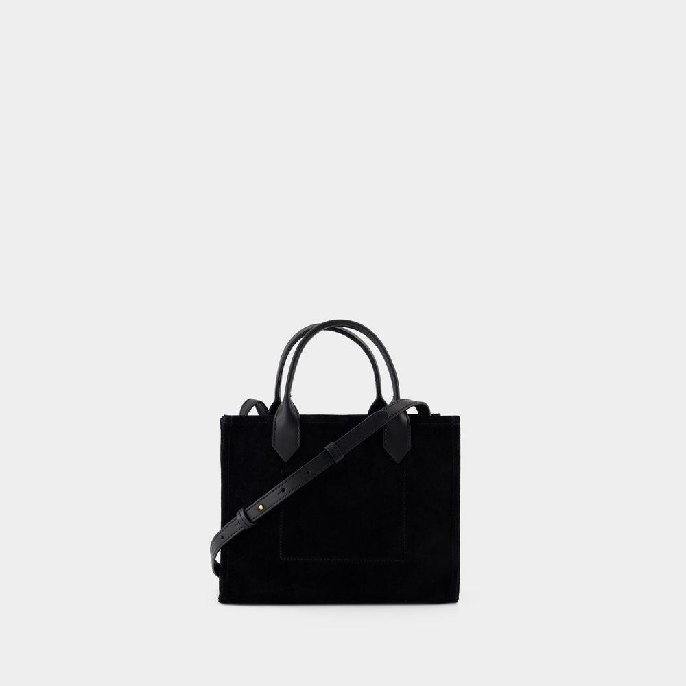 BALMAIN Suede Leather Tote Bag