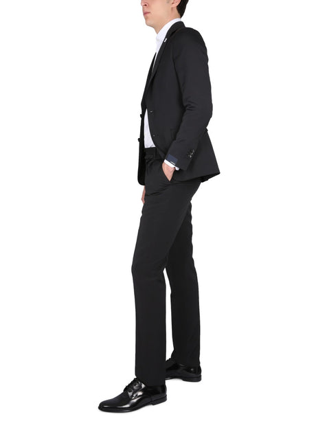 LARDINI Men's Single-Breasted Suit