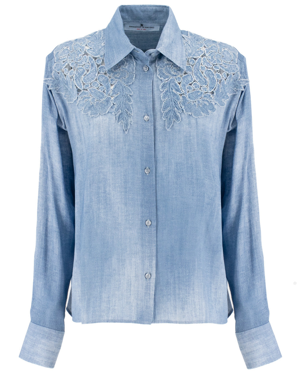 ERMANNO SCERVINO Elegant Floral Lace Detail Shirt for Women