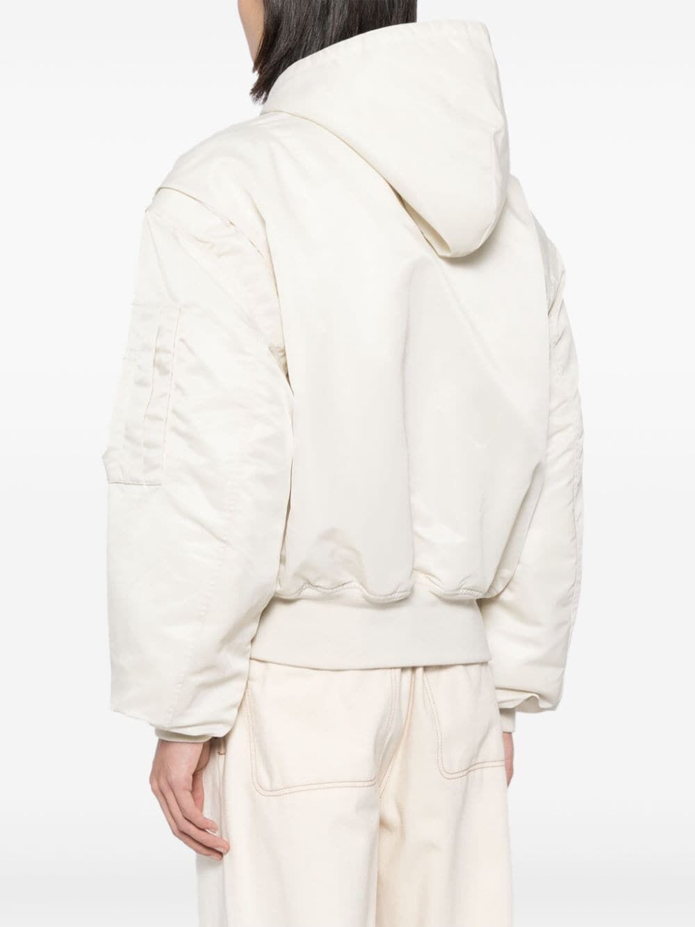 ENTIRE STUDIOS Hooded Broad Bomber Jacket