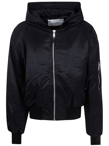 ENTIRE STUDIOS Hooded Broad Bomber Jacket for Women - FW24