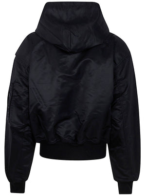 ENTIRE STUDIOS Hooded Broad Bomber Jacket for Women - FW24