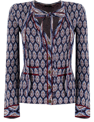 ETRO Elegant Jacquard Knit Cardigan for Women