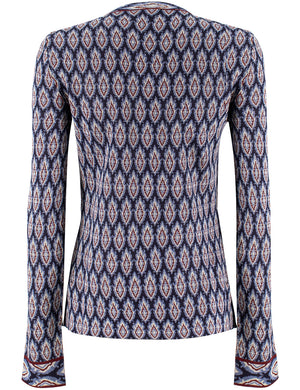 ETRO Elegant Jacquard Knit Cardigan for Women