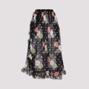 ETRO Chic Silk Skirt with Ruffled Bow Closure