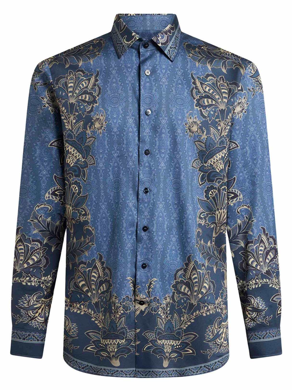 ETRO Men's Cotton Shirt with Unique Pattern - Size Available