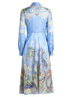 ETRO Floral Print Midi Shirtdress for Women