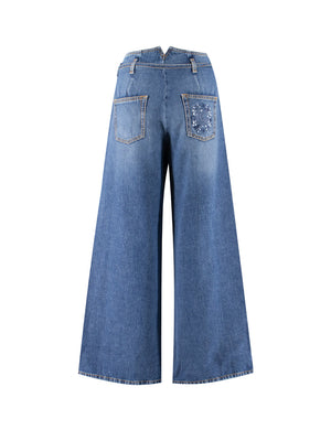 ETRO High-Waist Floral Motif Jeans for Women